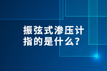 振弦式滲壓計(jì)