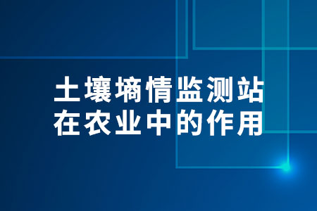 土壤墑情監(jiān)測站在農(nóng)業(yè)中的作用